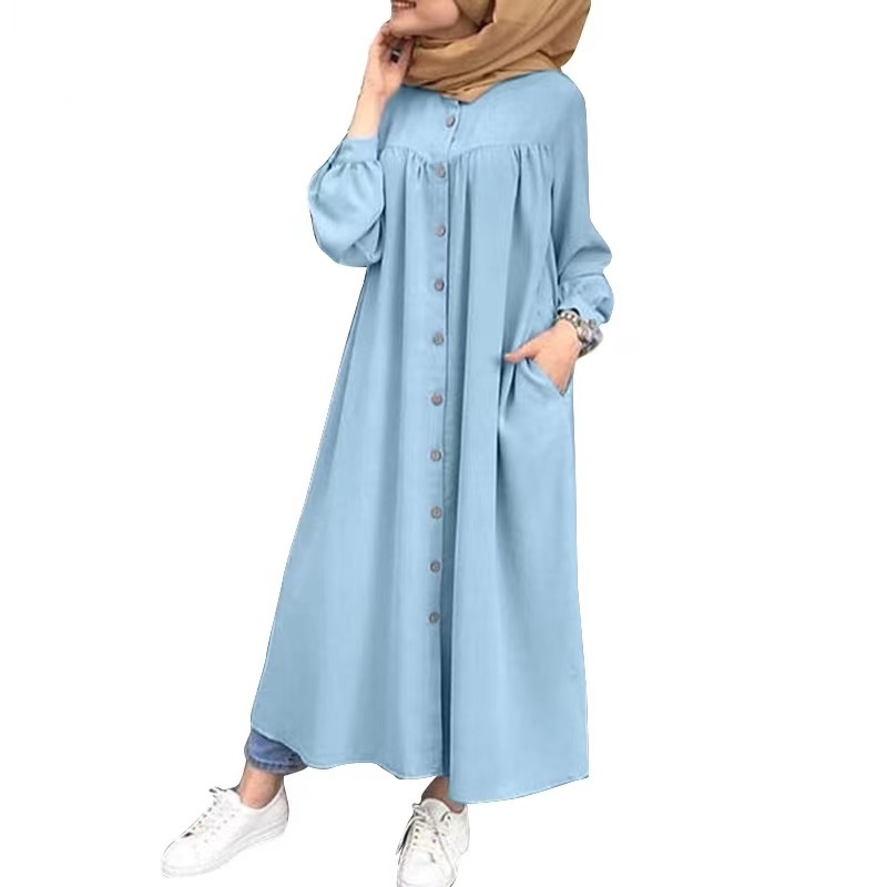 sachin and babi light blue dress A Muslim dress for men is a modest and comfortable outfit designed to  reflect simplicity and faith. Usually made from lightweight, breathable  fabrics like cotton or linen, it features a loose fit main image 0