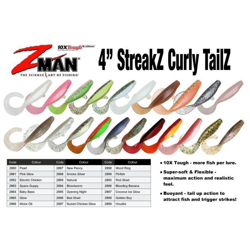 Zman Scented Curly TailZ 4” Shopee Malaysia