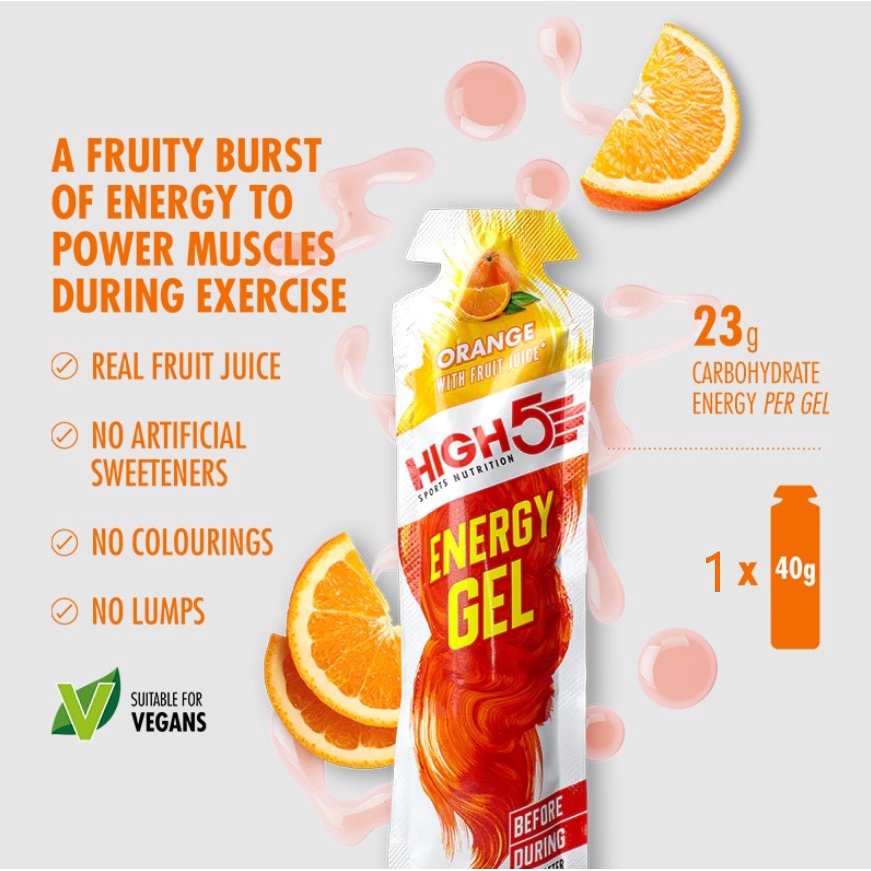 High5 Sport Nutrition Energy Gel Sachet (instant energy for Running