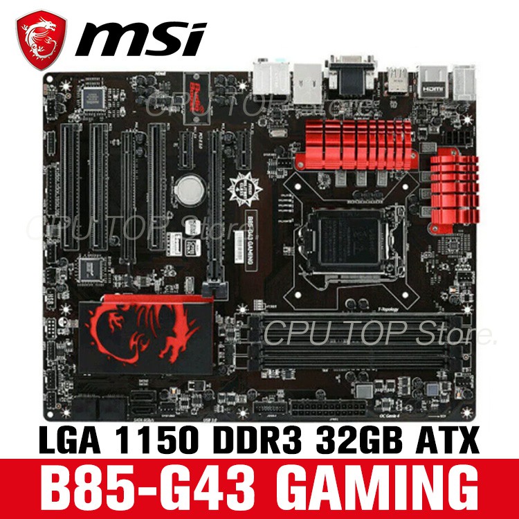 ⚡️MSI B85G43 GAMING LGA 1150 DDR3 SATA3 USB3.0 Intel B85 ATX HDMI Used