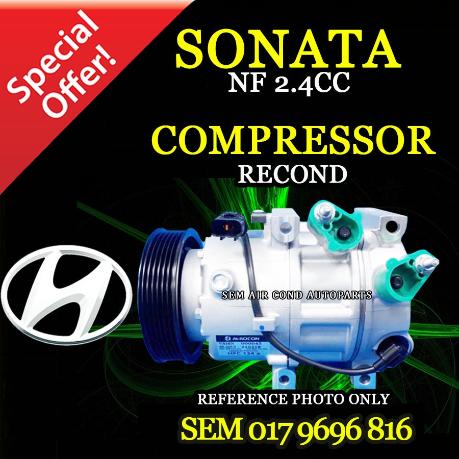 Reman A/C Compressor For 2000-2005 Hyundai Sonata 2.4L – 5-Groove Pulley, Silver