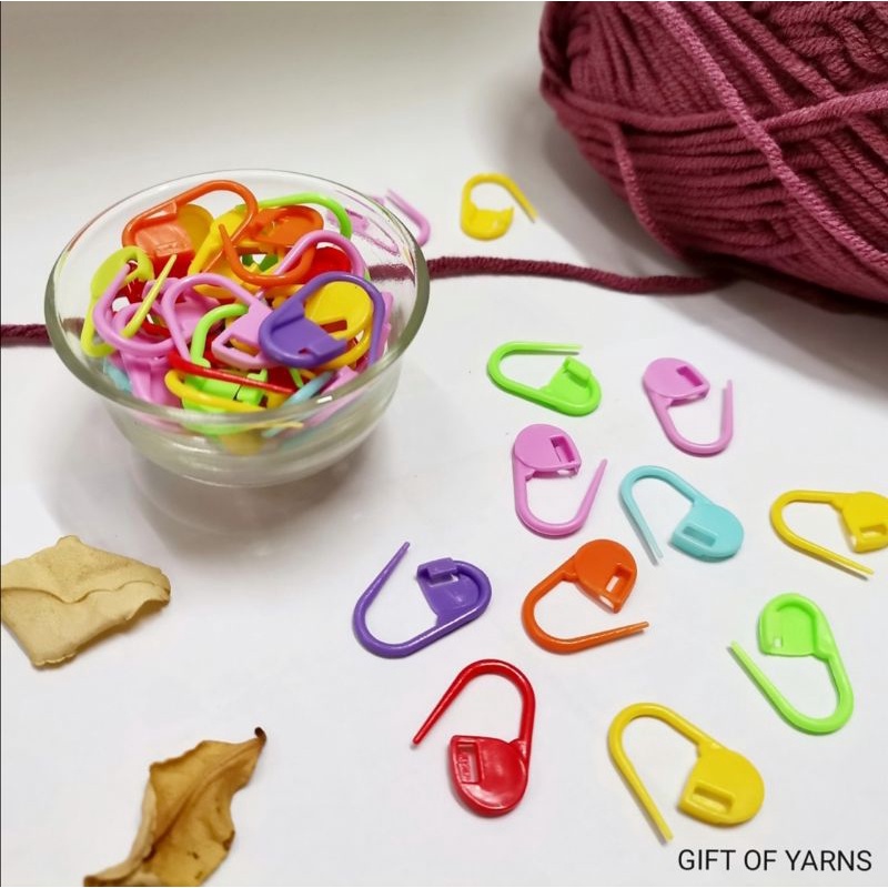 Yarn Crochet Stitch Marker Clips (20pcs per pack) | Shopee Malaysia
