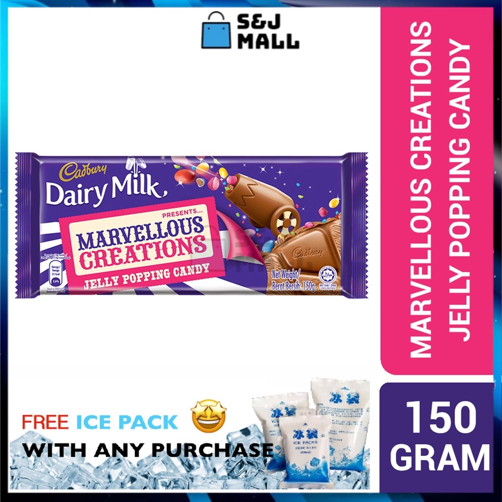 Cadbury Dairy Milk Chocolate Marvellous Creations Jelly Popping Candy
