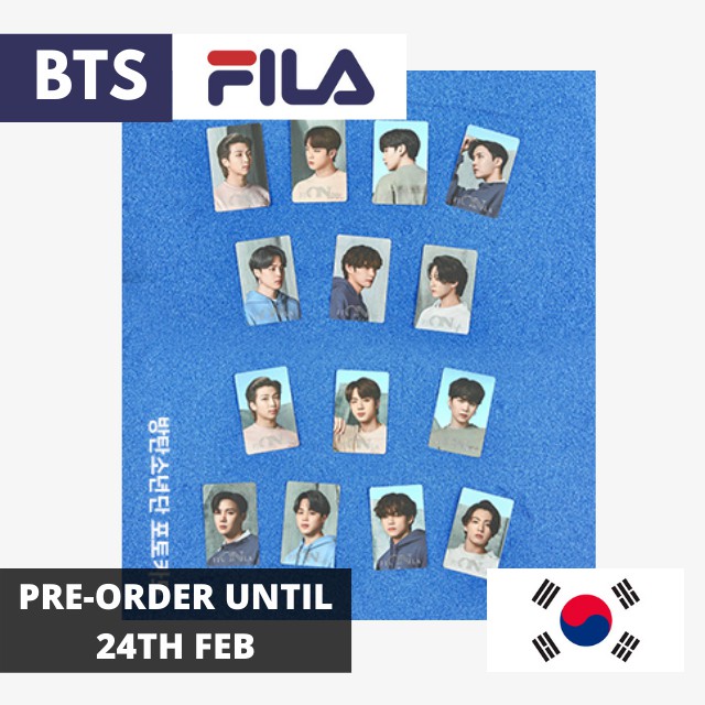 FILA X BTS NOW ON Collection Official Photocard BTS FILA PC