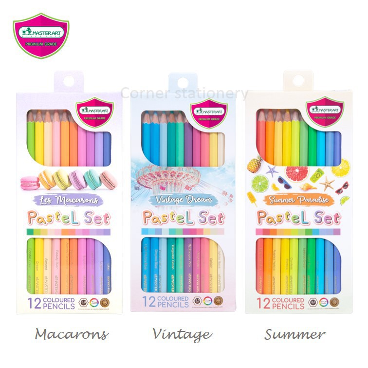 Master Art Master Series Colour Pencil / Pensel Warna 12 Colour Pastal ...