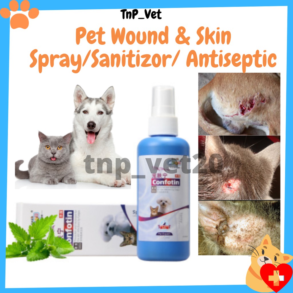 Pet Cat Dog Wound Spray Ringworm Fungus Sanitizer Antiseptic Iodine