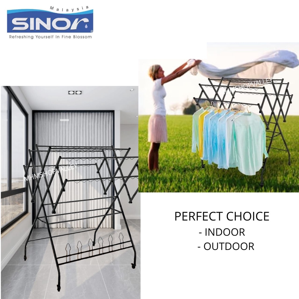 SINOR BF-6250-B PREMIUM BLACK STAINLESS STEEL INDOOR / OUTDOOR FOLDABLE ...