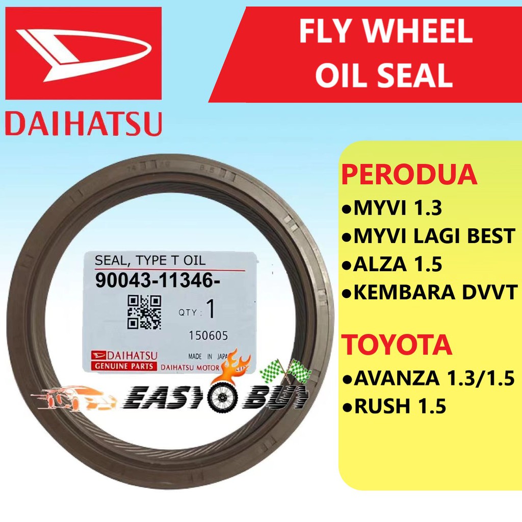 DAIHATSU FLY WHEEL OIL SEAL - PERODUA MYVI & LAGI BEST ALZA KEMBARA ...