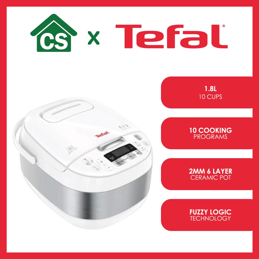 TEFAL RK7521 (1.8L) Delirice Fuzzy Logic Spherical Pot Rice Cooker (10 cups) Shopee Malaysia