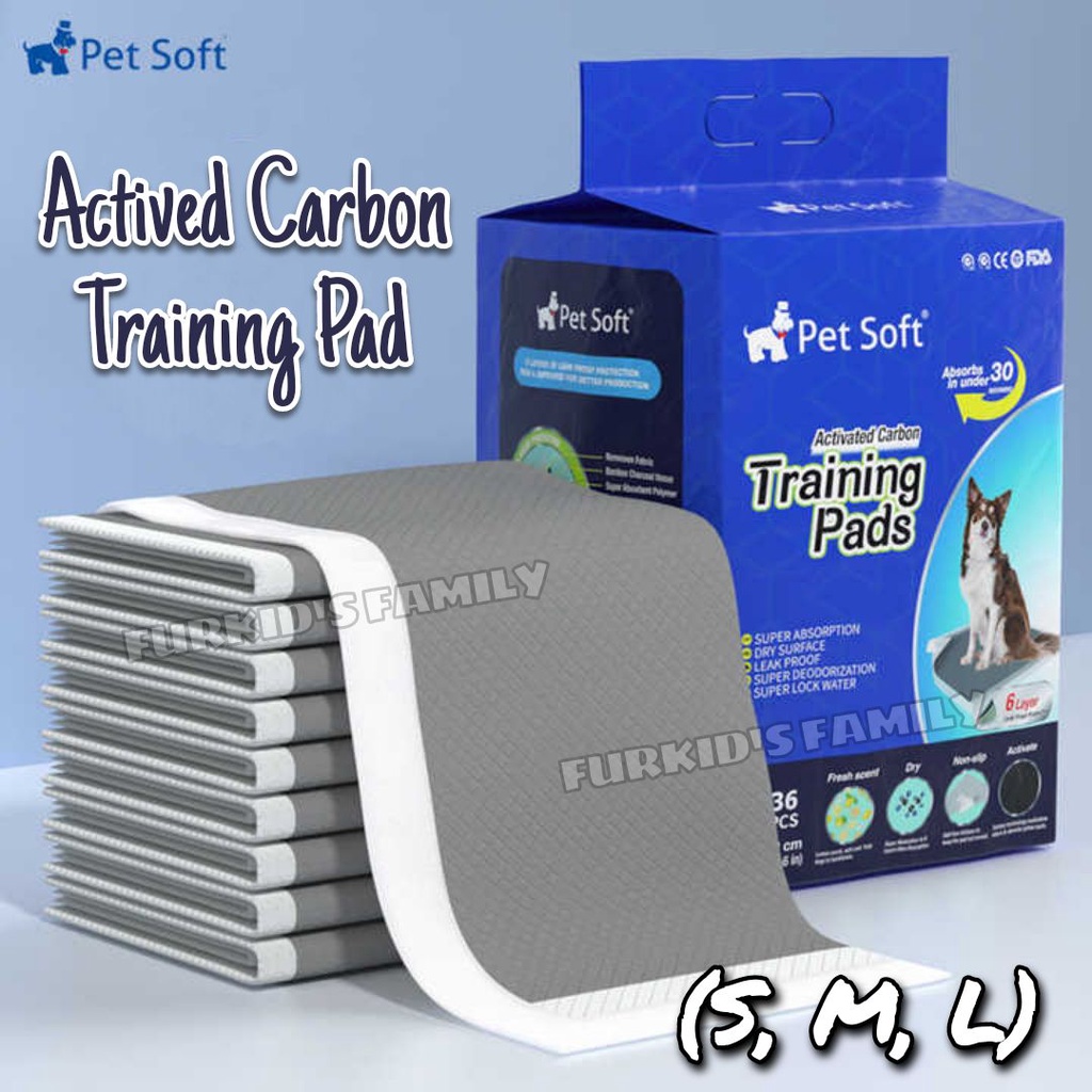 Pet Soft Activated Carbon Training Pads With Anti Slip / Charcoal Wee
