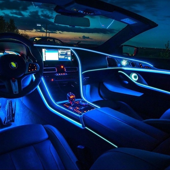 Collab USB 1/2/3/5M car interior accessories atmosphere lamp EL cold ...