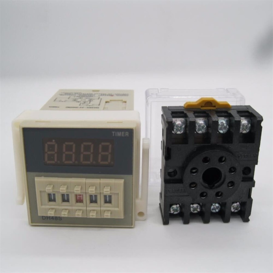 thumbnail image 2 of DH48S-S Digital Programmable Time Delay Relay – AC 220V, With Socket – Unbranded 2 of 2