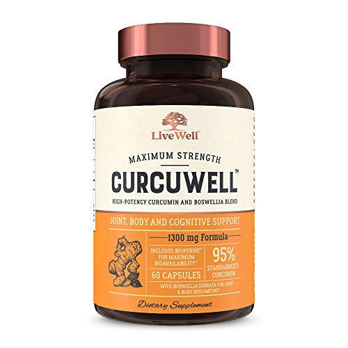 CurcuWell Curcumin and Boswellia Blend Maximum Strength Joint