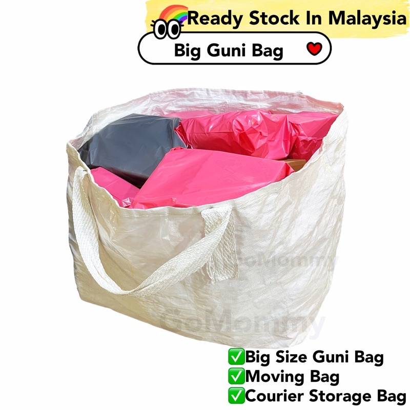 Beg Guni Besar Berzip Pindah Rumah Moving bag Courier Bag Packing Bag ...