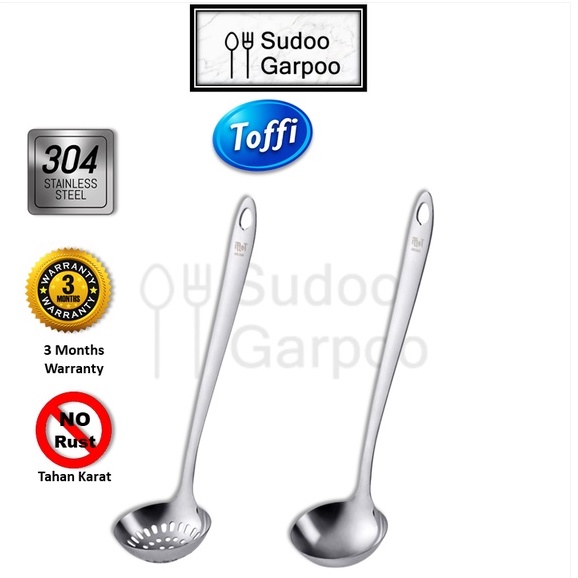 Toffi SUS304 Senduk Berlubang, Senduk Besi Keluli Tahan Karat Stainless ...