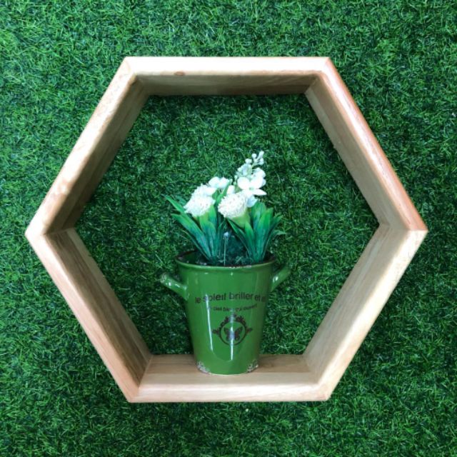 Hexagon Deco Wall Rack (Rak Deko Bentuk Hexagon) | Shopee Malaysia