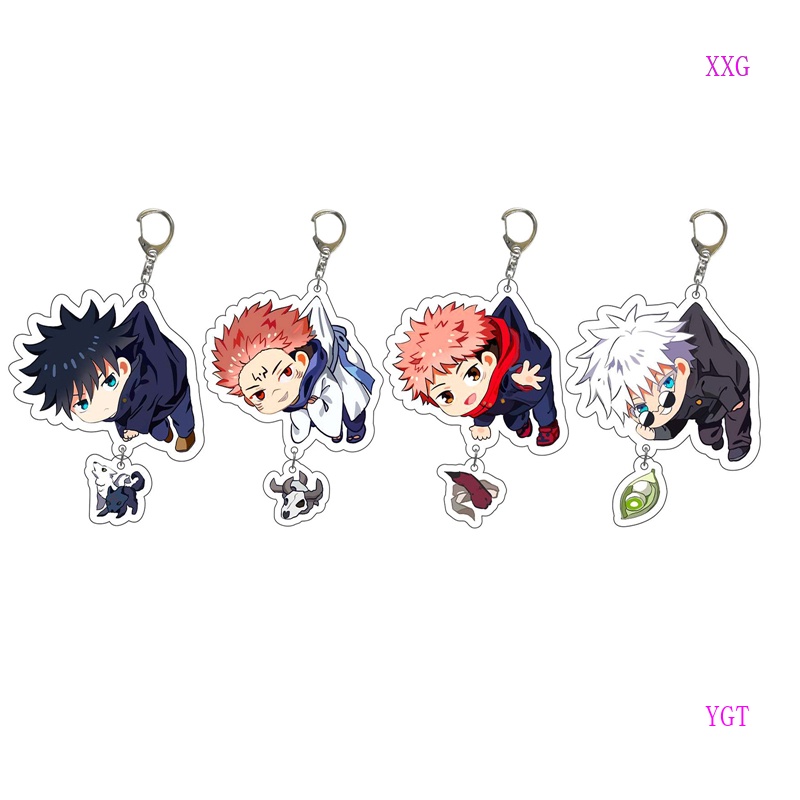 XXG Anime Jujutsu Kaisen Cartoon Pendant Double-Sided Transparent ...