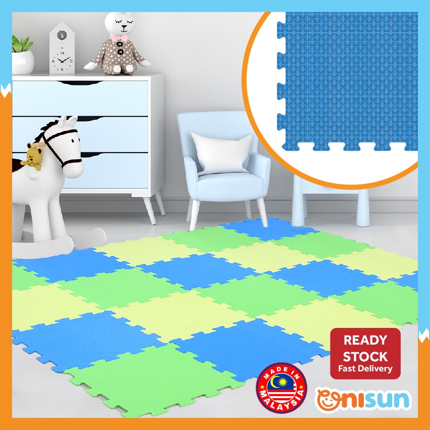 BUY 10 FREE Baby Playmat 30x30cm EVA Foam Puzzle Mat Living Room  Bedroom Floor (Tikar Bayi)