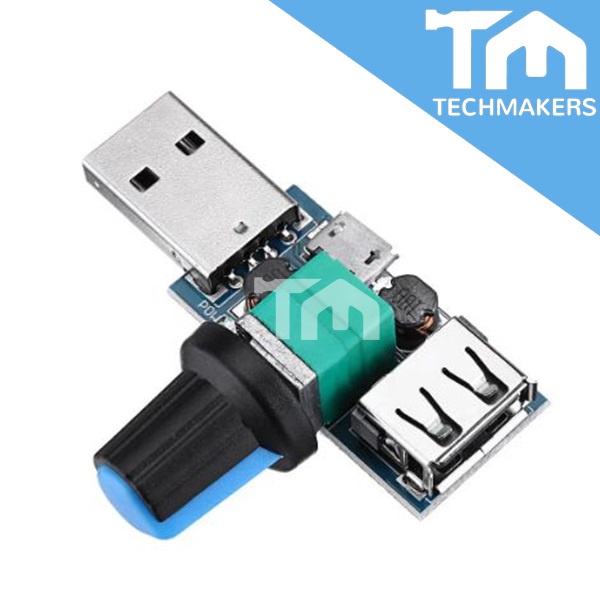 USB Fan Speed Controller Module Reducing Noise Multi-stall Adjustment Governor DC 4-12V