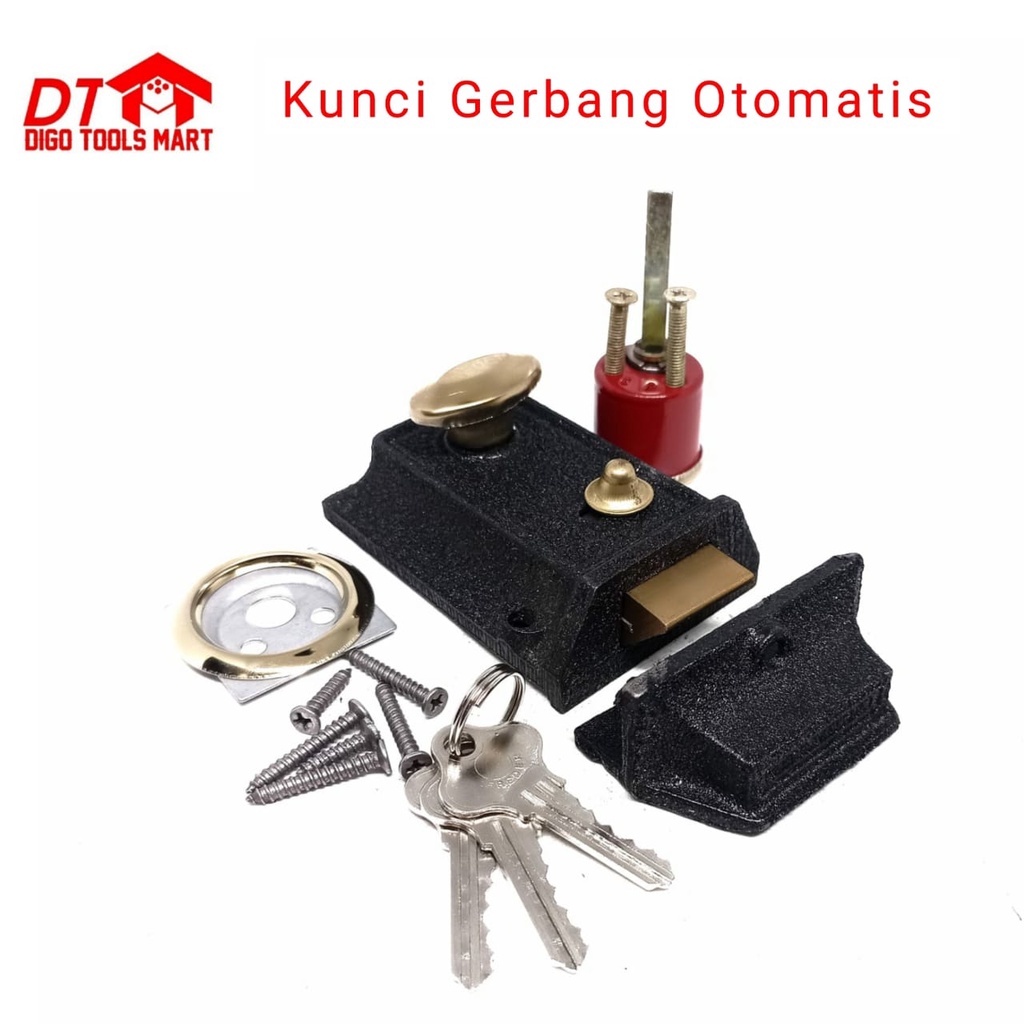 Full Set Iron Computer Key Automatic Gate Door Lock | Shopee Malaysia