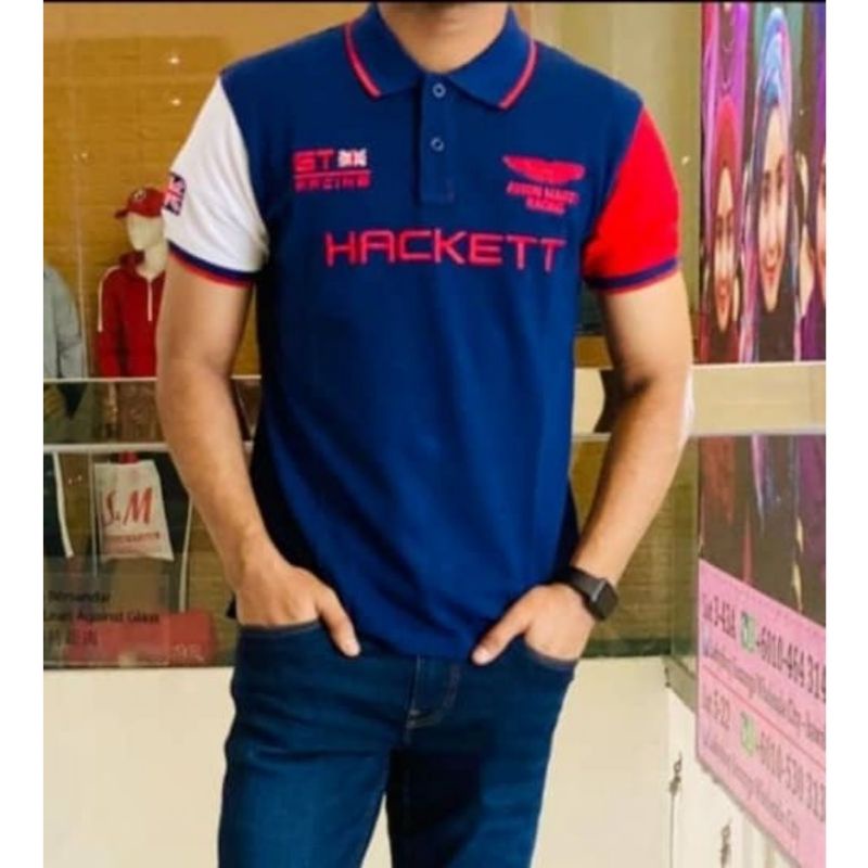 T shirt polo Hackett for men round neck t shirt baju Shopee Malaysia