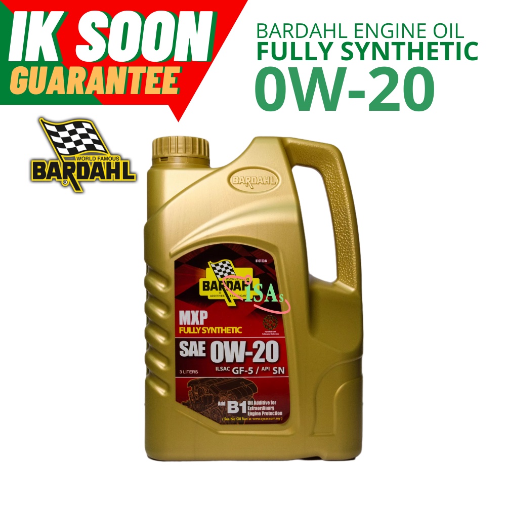 Bardahl MXP 0W-20 Fully Synthetic Engine Oil 3L | Shopee Malaysia