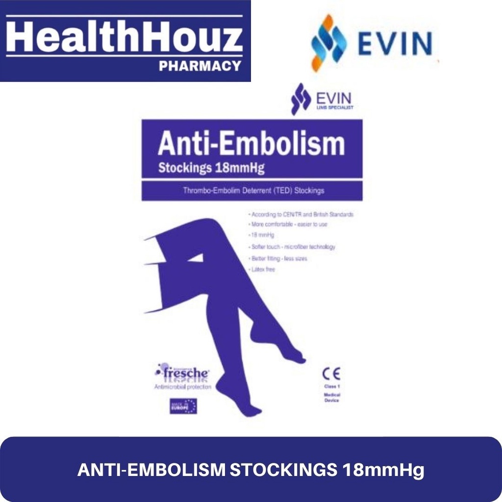 EVIN ANTIEMBOLISM STOCKINGS 18mmHg THIGH HIGH TED STOCKINGS (XS / S