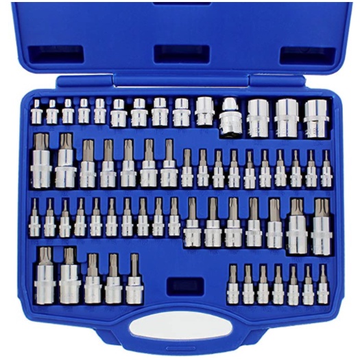 Torx Bit Socket Set 60 Pcs Steel Star Bit Set Tamperproof Torx Plus And External Torx Socket