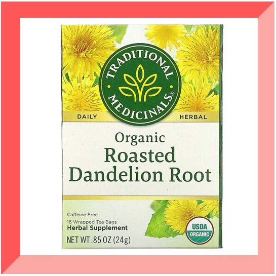 Traditional Medicinals Organic Roasted Dandelion Root Caffeine Free, 16 ...