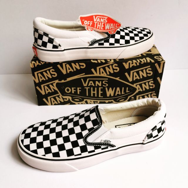 Vans Sneaker (Slip On) Black&White | Shopee Malaysia