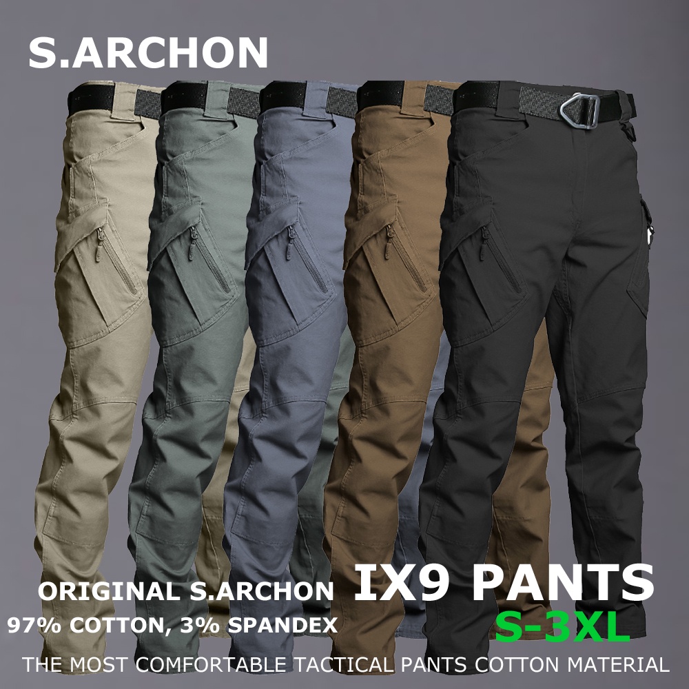 S.archon Men s Ix9 Special war Wgainst Terrorism Tactical Pants Military Size S 3XL Tactical Black Combat Trousers Outdoors Wear Pants Tactical Series Commuter Swat Pants Shopee Malaysia