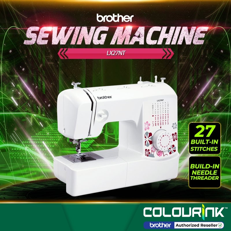 Brother Home Sewing Machine LX27NT Quick Set Bobbin 1Step Buttonhole