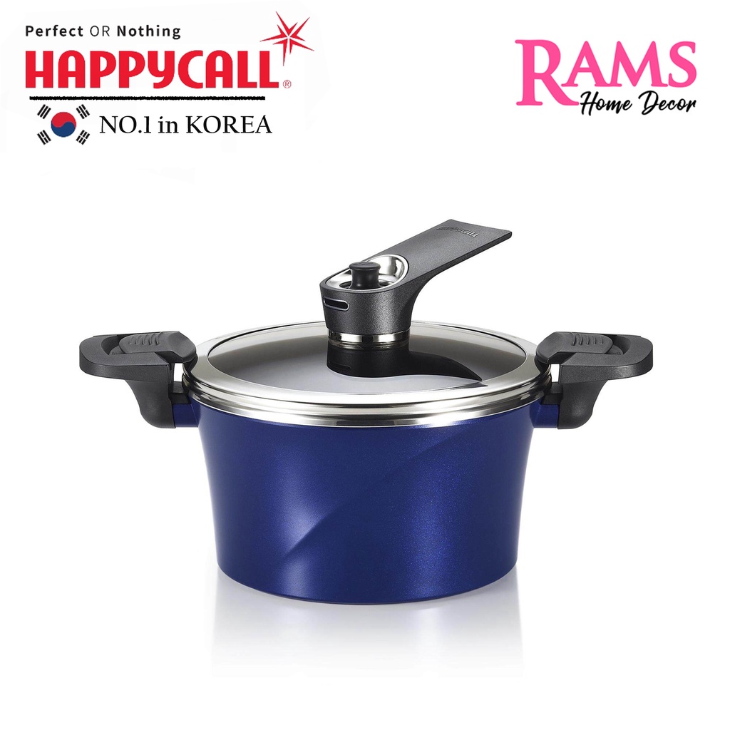 Happycall 20cm Induction Non Stick Vacuum Stock Pot / Low Pressure