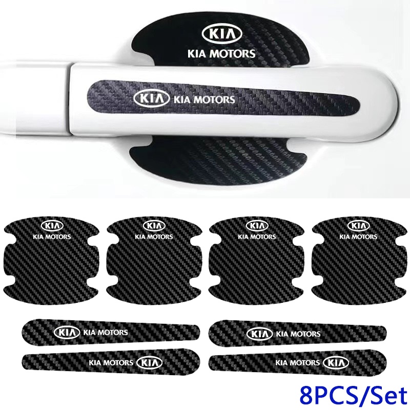 Kia Car Door Handle Protector Carbon Fiber Door Protective Film for Cerato RIO Sportage PICANTO