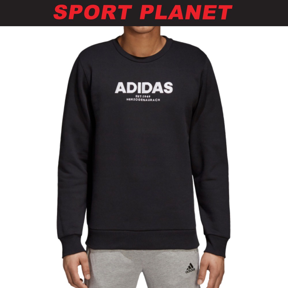 adidas Men Essential Allcap Crew Sweater Shirt CZ9075 Sport Planet 25 14 Shopee Malaysia