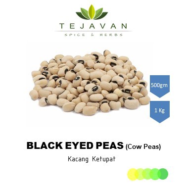 Kacang Ketupat Organik, Black Eyed Peas, Cowpeas, Kacang Ketupat Daun ...