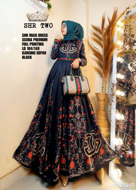 READY // SHR MAXIDRESS GCFLOWER PRINTING | Shopee Malaysia