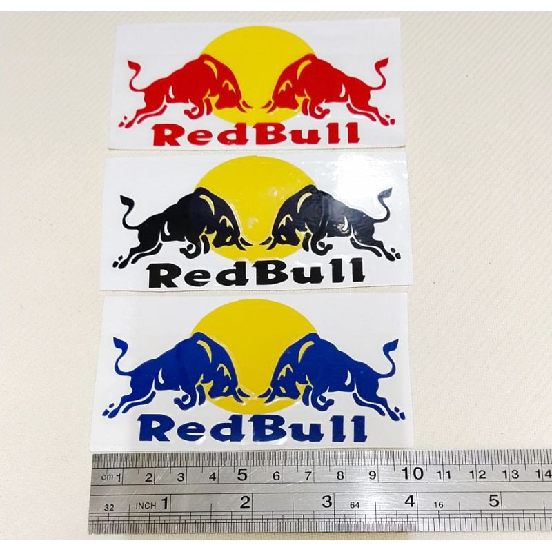 sticker kereta/mainan budak/ STIKER MOTOR REDBULL CUTTING STICKER / RED