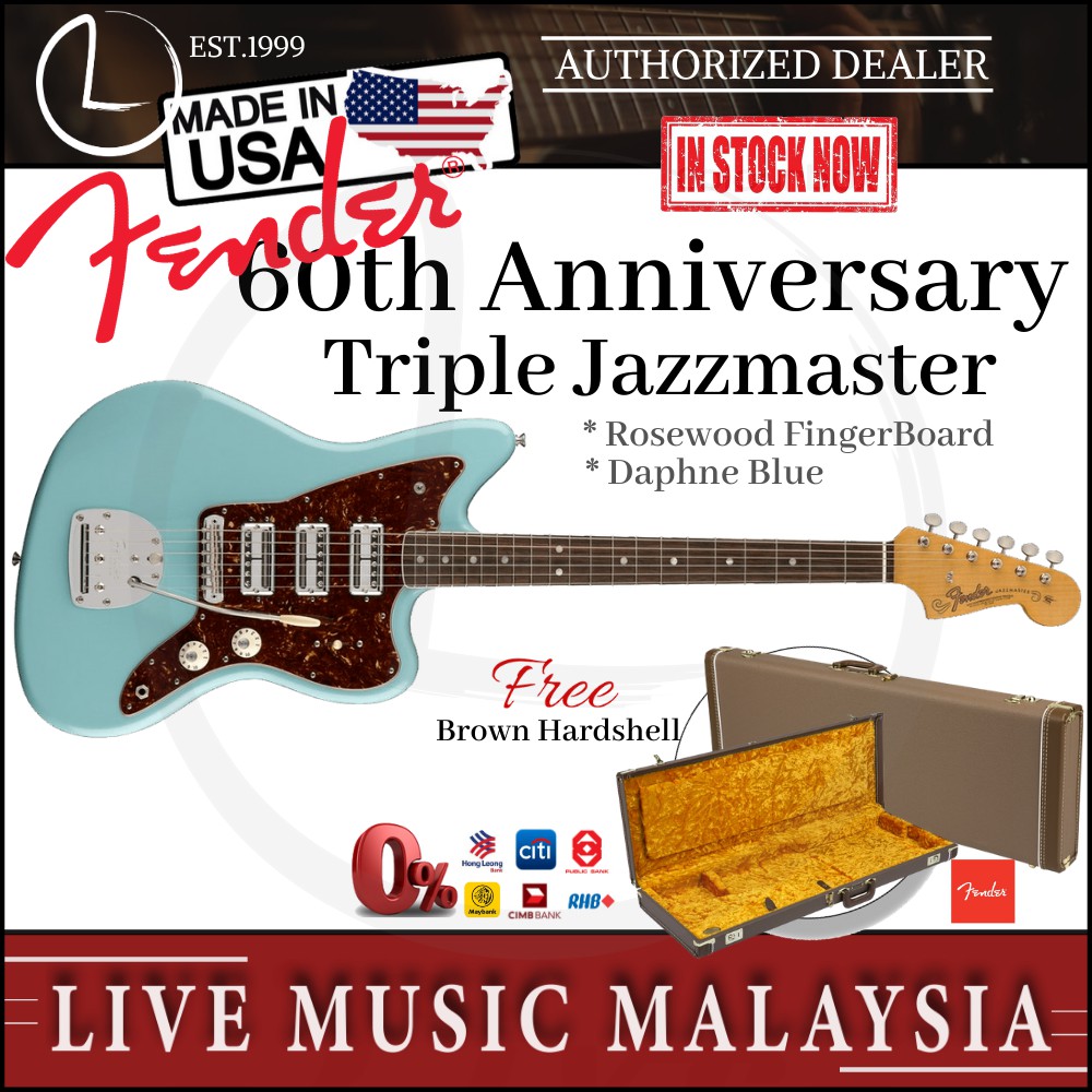 Fender 60th deals anniversary triple jazzmaster