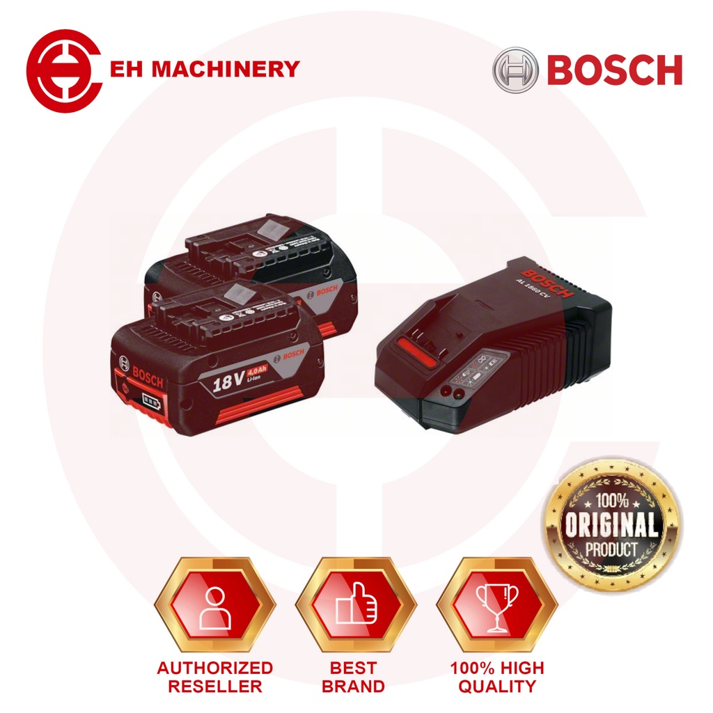 BOSCH STARTER KIT 2 X GBA 18V 4.0AH + GAL 18 V-40 | Shopee Malaysia