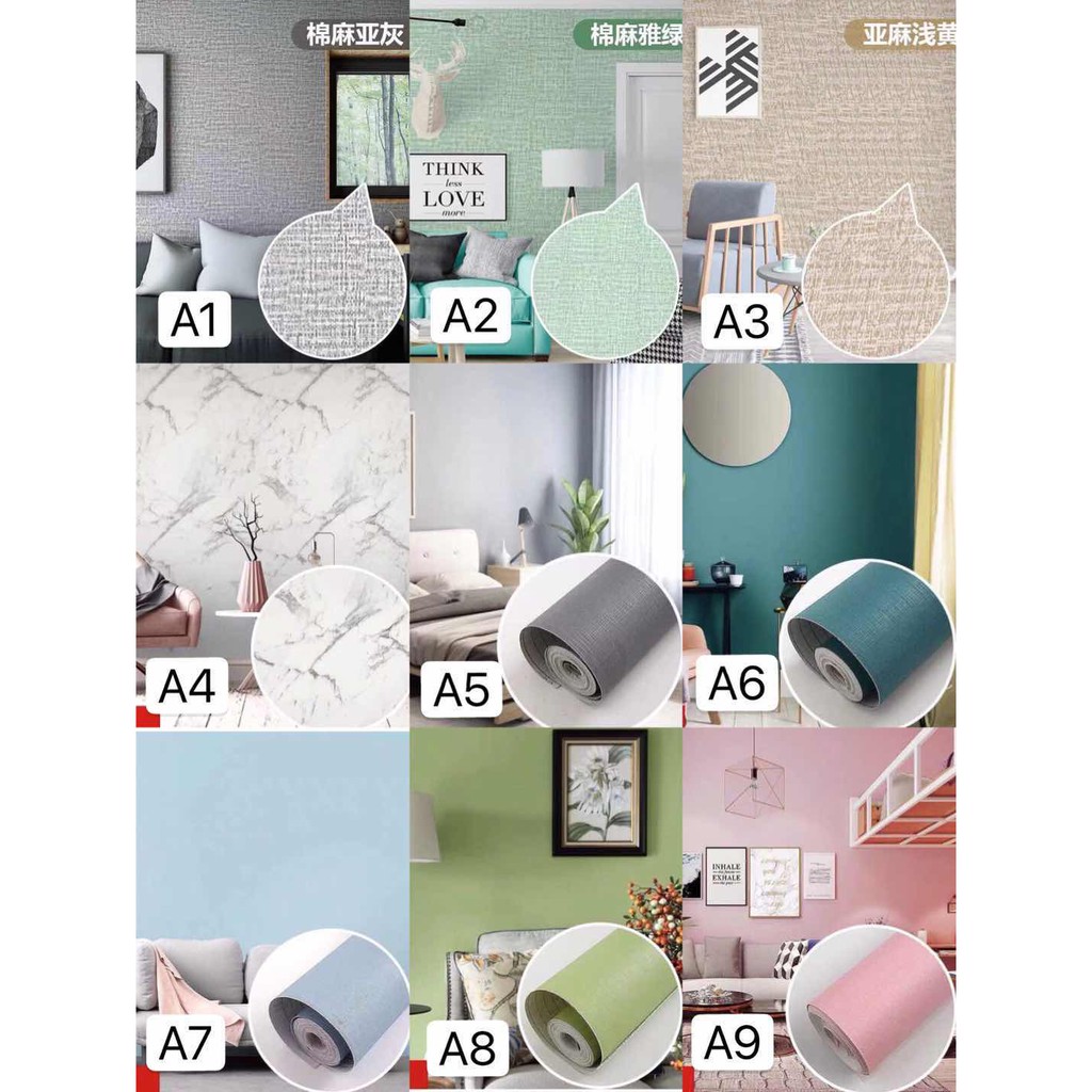 2D Wallpaper sticker pvc 45cm x 10meter Self adhesive pvc water proof