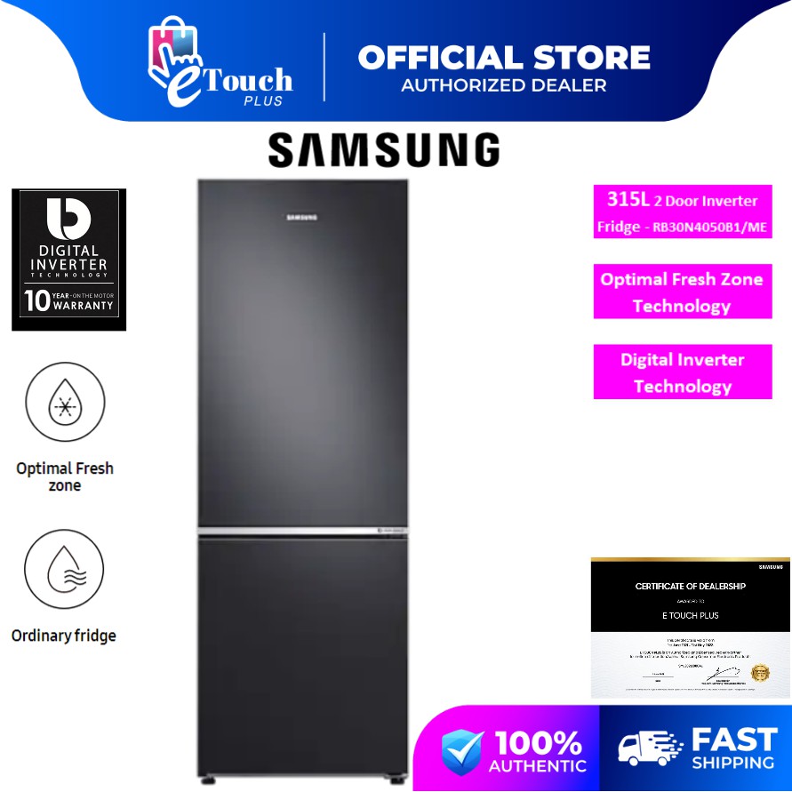 Samsung (315 L) Fridge Bottom Mount Freezer With Optimal Fresh Zone RB30N4050B1/ME RB30N4050B1
