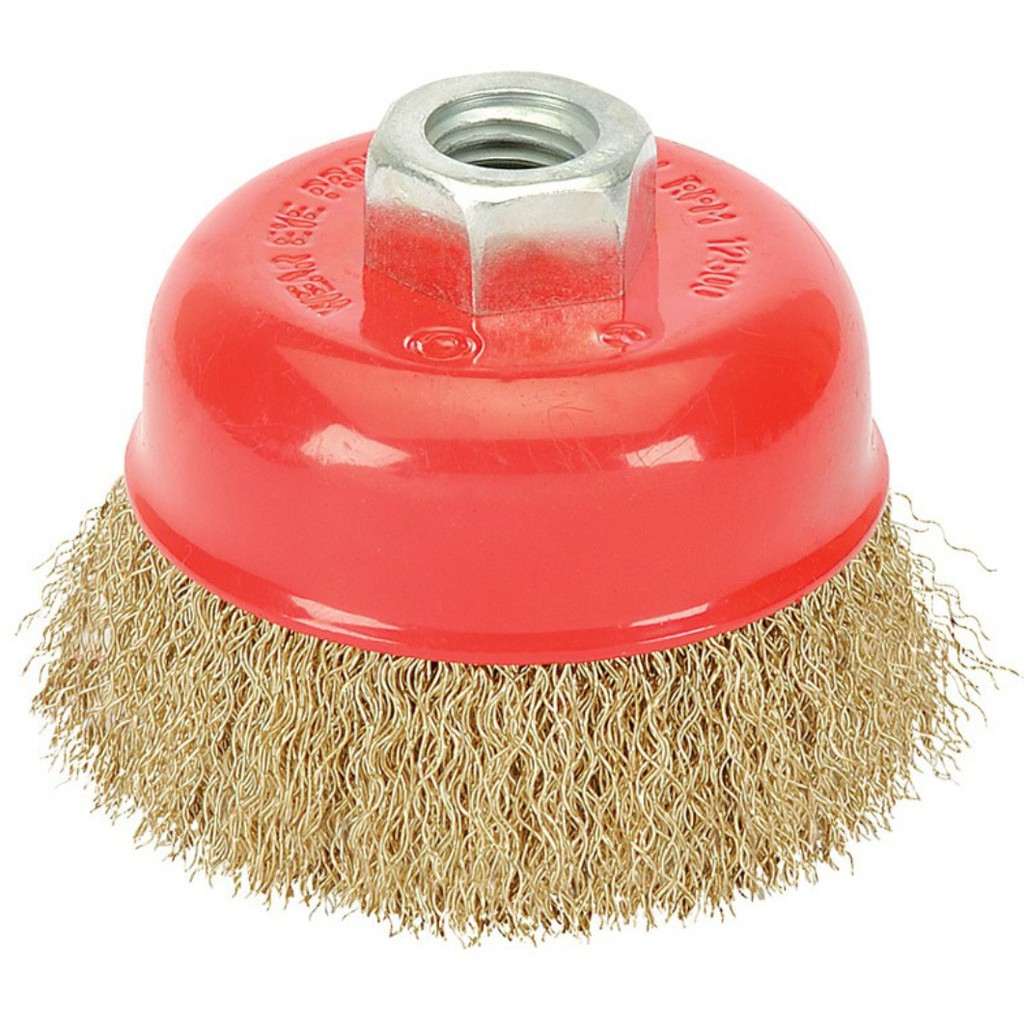 thumbnail image 2 of Aazon.co: 9Pcs Brass Coated Wire Brush Wheel & Cup Brush Set With 1/4 2 of 14