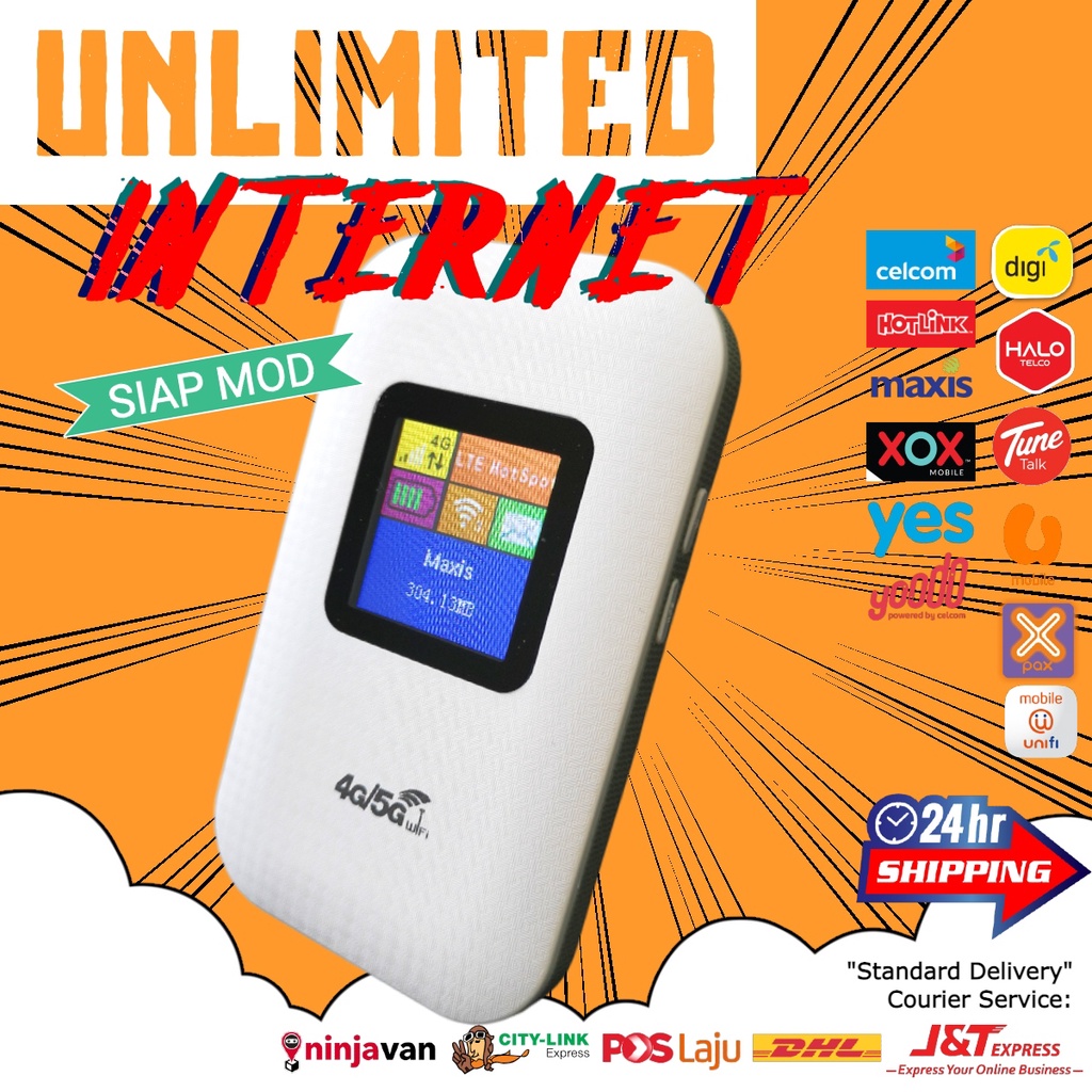 Modified Portable Modem Q8 MiFi 4G/5G Unlimited WiFi Unlimited Hotspot SUPPORT ALL SIM CARD