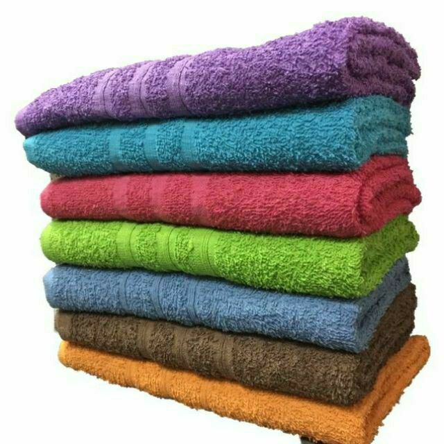Plain Bath Towel : (70x140)cm, Navy - T&C