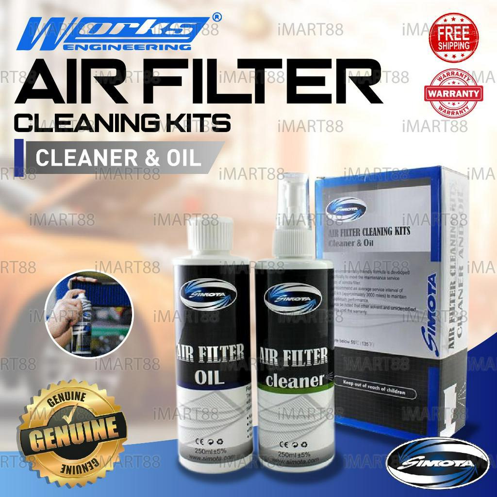 Works Engineering Simota Air Filter Cleaning Cleaner Kit Oil Sabun Cuci Penapis Minyak Service