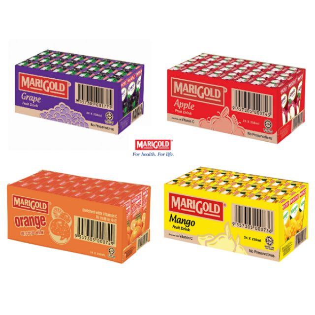 Marigold Fruit Drink Assorted 24 X 250ml 1 Carton Shopee Malaysia 3245