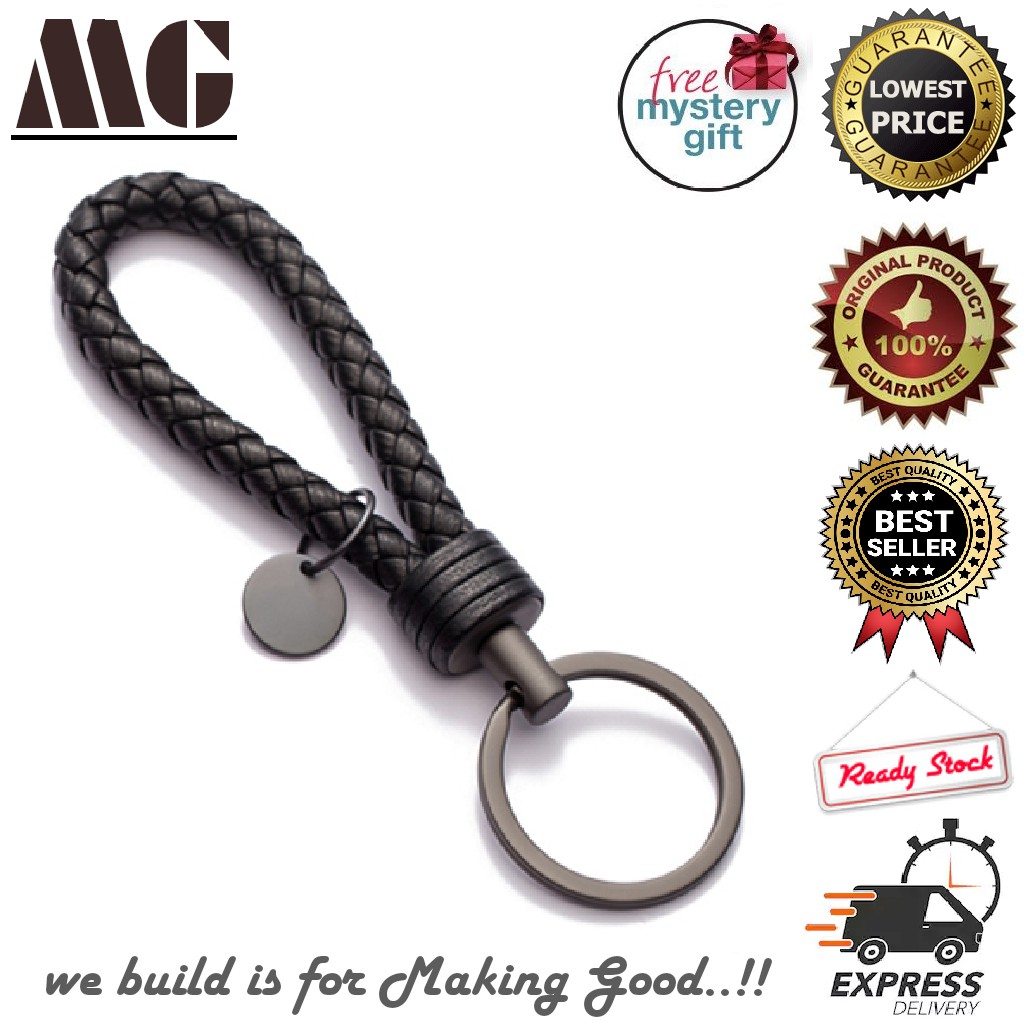 *Ready Stock* Luxury Premium Keychain Rope keychain Leather key chain ...
