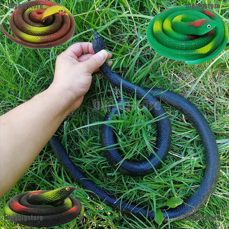 Fake snake Toy fake snake prank Toy Solid Rubber snake 1 meter Length ...