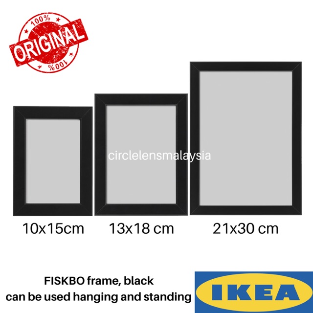 IKEA FISKBO picture poster frame for wall hanging and standing frame bingkai gambar simple